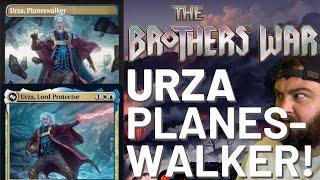 URZA PLANESWALKER CARD | The Brothers War Spoilers | Magic the Gathering Urza, Lord Protector