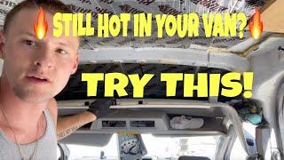 Insulation and Sound Deadening the HEADLINER in a Ford Transit Van | Tim Rose