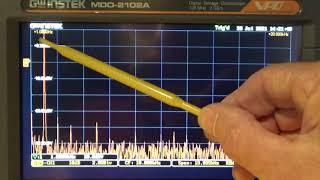 Looking at the harmonic content of a Leak  valve amplifier