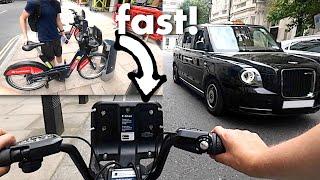 How our real time E-bike rental ride through London went...