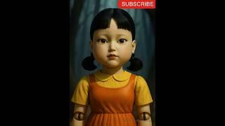 Squid Game Creepy Doll AI Mentality is Cake cut Ghost bhoot wala video #bhoot #squidgame #shorts