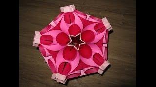 origami - modular - kusudama - bubbledrop (Miyuki Kawamura) - tutorial - dutchpapergirl