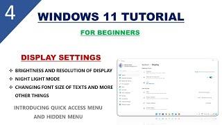Display settings in depth | Windows11 Tutorial - 04