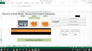 Eclectic Works Presents - Monty Hall Simulation using Excel