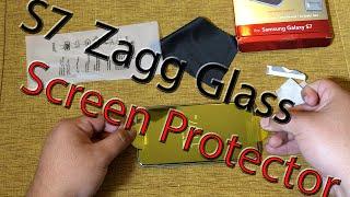 Galaxy S7: Zagg Glass Screen Protector | How to put on