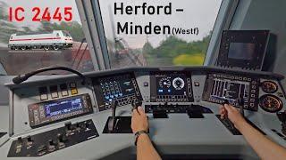 Fliegende Überholung | IC 2445 Herford - Minden(Westf) | Führerstandsmitfahrt | BR 146.5 | 4K