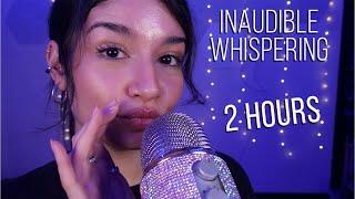 ASMR 2 HOURS Of Inaudible Whispering For Sleep, Tingles, and Relaxation