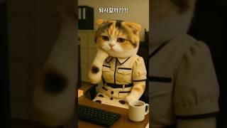 퇴사각 고양이의 흔들리는 하루 | The Cat Who Almost Quit Today