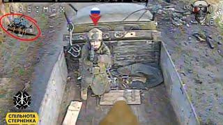 Direct hit! Ukrainian FPV drones mercilessly blow up Russian soldier after brutal chase in Donetsk