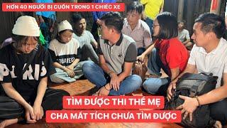 Tang thương 2 bé gái đội t.ang mẹ, cha mấ.t tích trong vụ xe khách hơn 40 người bị c.uốn do bão số 3