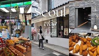 Seoul  Day 1 | Hongdae | Yeonnam-dong Cafes  | Kyochon Pilbang  | Olive Young Shopping Haul 