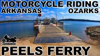 Riding HARLEY DAVIDSON MOTORCYCLES in the Arkansas OZARKS | Peels Ferry | Ozark Cafe