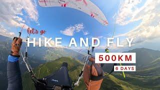 Paragliding Hike & Fly Adventure 6 days - 500km through the alps