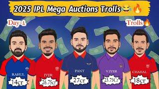 2025 IPL Mega Auction Trolls | Pant(27cr), Iyer(26.75),Rahul(14cr) | RCB Owners