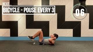 5 Minute Core Workout, No Equipment, Abs Training 50-10