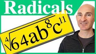 Simplifying Radicals with Variables and Exponents