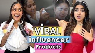 Trying Influencer’s Recommended Viral Beauty Products on Internet ft. @tanujachoudharyy 