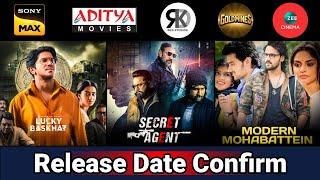 3 New South Hindi Dubbed Movies | Release Update | Secret Agent | Lucky Baskhar