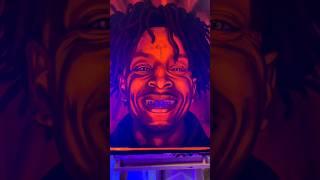 21 Savage - Fluorescent Painting #art #artshorts #howtopaint #artvideo #glowinthedark #fluorescent