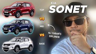 Kia Sonet SX vs. EX vs. LX | Which Variant is THE BEST for you?