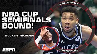 VEGAS BOUND  Bucks & Thunder to NBA CUP SEMIFINALS  'GIANNIS IS BACK!' - Dennis Jr. | SportsCenter