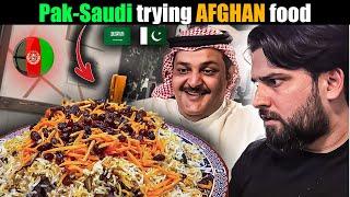  Afghani food review by  Pakistani and  Saudi - Friday routine vlog.