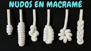 6 nuevos NUDOS en MACRAMÉ (paso a paso) | 6 New Macrame Knots