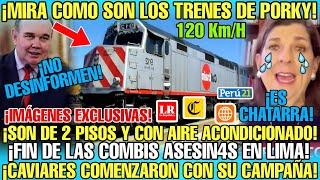 ASÍ SON LOS TRENES Q RAFAEL LÓPEZ ALIAGA TRAERÁ DE EE.UU ¡NO SON CHATARRA COMO DICEN LOS ZURDOS!