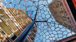 ETFE Membrane Grid Frame Steel Structure Skylight  Roofing #etfe #architecture #membrane #canopy