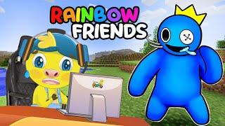 JUGANDO RAINBOWN FRIENDS ROBLOX | ESCONDIENDO DEL MONSTRUO AZUL