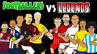 ️FOOTBALLERS vs LEGENDS️ feat. Messi Ronaldo Ronaldinho Cantona & more! Frontmen Season 1.8