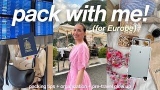 PACK WITH ME ️ for 3 weeks in Europe! packing, glow up, travel tips, appointments + essentials 