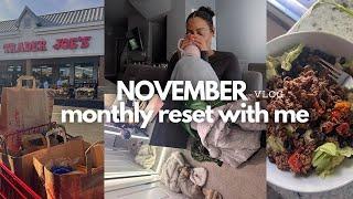 NOVEMBER 2024 RESET VLOG prepping for a new month, setting short-term goals & life reflections