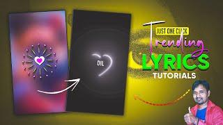 4K+ Full Screen New Trending Heart Text Blur effect Status video editing Alight motion | Vinit Sah