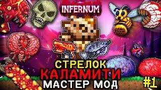 ТЕРРАРИЯ КАЛАМИТИ ИНФЕРНУМ ЗА СТРЕЛКА В МАСТЕР МОДЕ #1! Путь в ХардМод! Terraria Calamity Infernum