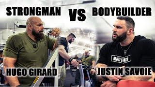 Strong Man vs Bodybuilder | Back workout ft Hugo Girard