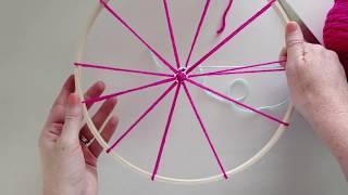 Kids Craft Camp: Round Embroidery Hoop Weaving