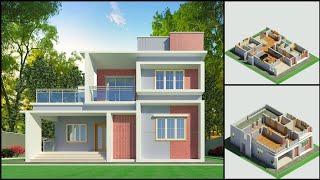 35x45 Feet Duplex House Design #homedesign #housedesign