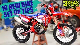 10 MUST DO Set Up Tips For Your New Dirt Bike that are FREE | 2023 Beta Motorcycle