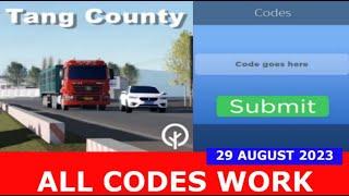 *ALL CODES WORK* [V3.8.1 Patch] Tang County, Hebei ROBLOX | 29 AUGUST 2023