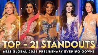 Miss Global 2025 - TOP 21 STANDOUTS PRELIMINARY EVENING GOWNS 