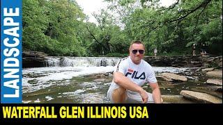 Waterfall Glen Forest Preserve amazing scenic nature woodlands | Jarek in DuPage County Illinois USA