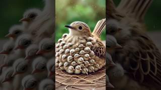 Unbelievable Nature Moment: Bird with Adorable Mini Clones! "