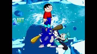 MUGEN Fight: MvC Tom and Adam Amundson vs Jenny XJ9