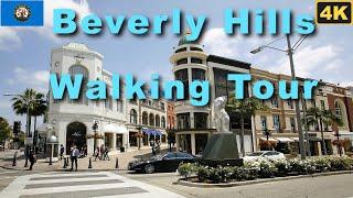 Walking Tour of Beverly Hills & Rodeo Drive 2024 | California | Iconic Beverly Hills Sign | 4K 60fps