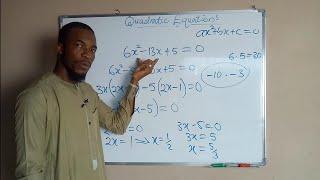 QUADRATIC EQUATIONS | Solution by Factorization.