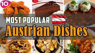 Top 10 Most Popular Foods in Austria || Austrian Traditional Dishes || Austria Best Street Food