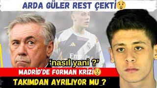 Arda Güler Ancelotti'ye REST ÇEKTİ   Real Madrid'de FORMA KRİZİ l SON DAKİKA ARDA GÜLER