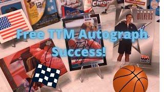 Free TTM Autograph Success!! From a Hall of Fame Basketball Player & Coach and Nascar legend!