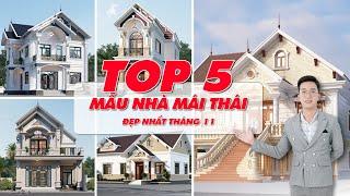 TOP 5 most beautiful Thai roof house models in November 2024 designed and constructed by Maxhome